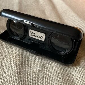 Vintage 1970’s Cariole Folding Opera Sports Glasses Binoculars Lens Japan